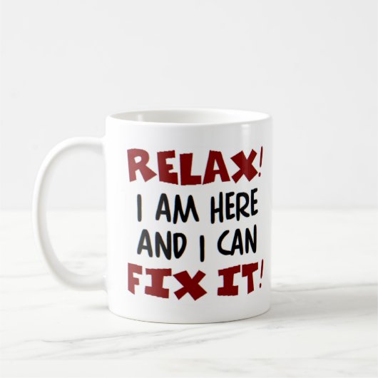 Ich bin hier Kaffee-Tasse Kaffeetasse (Links)