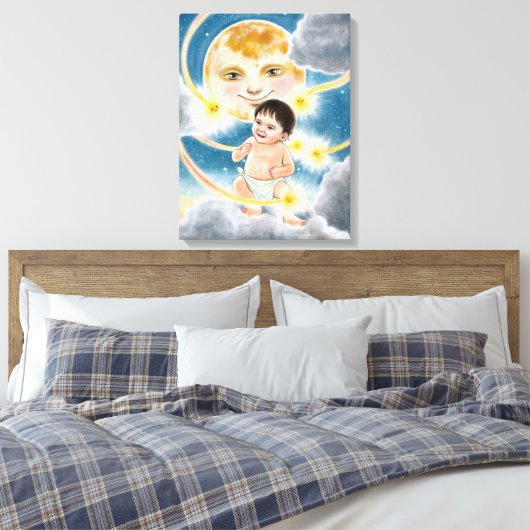 Ich bin HIER! Leinwanddruck (Insitu (Schlafzimmer))