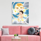 Ich bin HIER! Leinwanddruck (Insitu (Wohnzimmer))