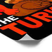 Ich bin hier nur, um die Truthahn Thanksgiving-Spa Poster (Ecke)