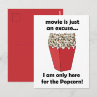 Ich bin hier nur wegen dem Popcorn Lustige Aussage