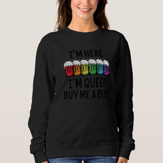 Ich bin hier Que, ich bin hier Que, ich kaufe mir Sweatshirt (Vorderseite)