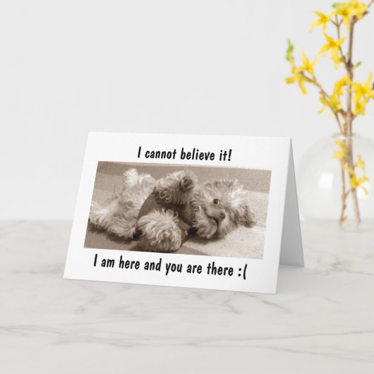 ICH BIN HIER/SIE SIND DA=ICH FEHLERE "YOU" KARTE (Gelbe Blume)