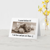 ICH BIN HIER/SIE SIND DA=ICH FEHLERE "YOU" KARTE (Gelbe Blume)