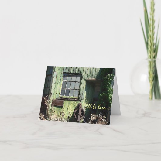 Ich bin hier… Sie wert bin die Wartezeit Karte (Vorderseite)