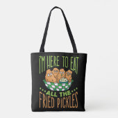 Ich bin hier, um alle frittierten Kerzen zu essen Tasche (Rückseite)