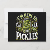 Ich bin hier, um alle Pickles Shirt Pickle Jar Pi  (Vorderseite)
