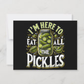Ich bin hier, um alle Pickles Shirt Pickle Jar Pi (Rückseite)