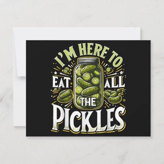 Ich bin hier, um alle Pickles Shirt Pickle Jar Pi (Rückseite)