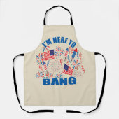 Ich bin hier, um am 4. Juli lustig zu sein Schürze (Vorderseite)