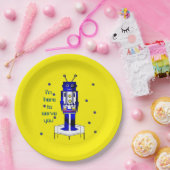 "Ich bin hier, um Ihnen zu dienen" Papierplatte Pappteller (Party)