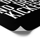 Ich bin hier, um Kickers Funny Draft Party Fantasy Poster (Ecke)