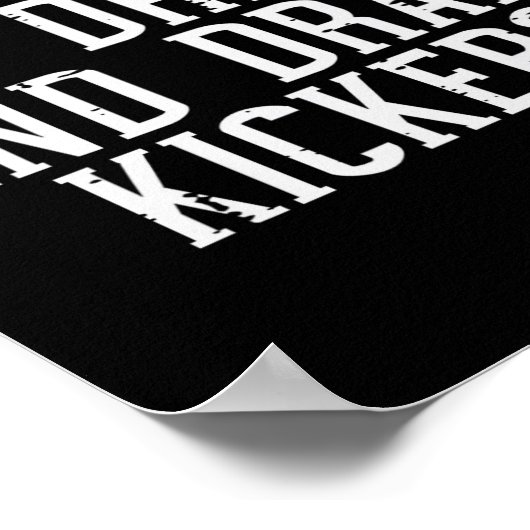 Ich bin hier, um Kickers Funny Draft Party Fantasy Poster (Ecke)