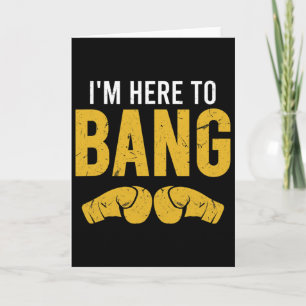 Ich bin hier, um Ng Motivational Boxer und Kickbox Karte