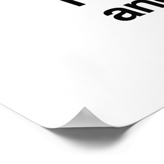 Ich bin hier und que poster (Ecke)