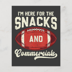 Ich bin hier wegen der Snacks und der Werbespots F Flyer