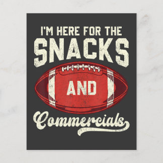 Ich bin hier wegen der Snacks und der Werbespots F Flyer