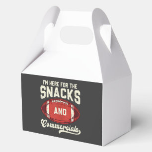 Ich bin hier wegen der Snacks und der Werbespots F Geschenkschachtel
