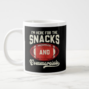 Ich bin hier wegen der Snacks und der Werbespots F Jumbo-Tasse