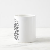 Ich bin hier, weil du etwas Witzigen Vater gebroch Kaffeetasse (Mittel)