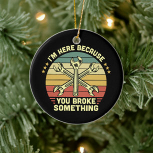 Ich bin hier, weil Sie etwas Vintage kaputt gemach Keramik Ornament