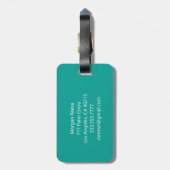 ICH BIN HIER! White Sand Beach Palms, Kontaktinfor Gepäckanhänger (Rückseite vertikal)