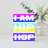 Ich bin Hip Hop Postkarte (Stehend Vorderseite)