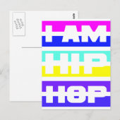 Ich bin Hip Hop Postkarte (Vorne/Hinten)