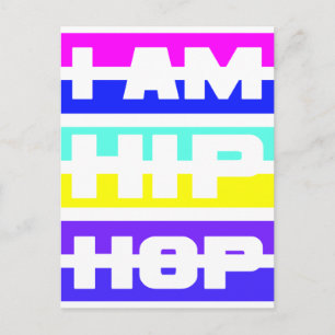 Ich bin Hip Hop Postkarte