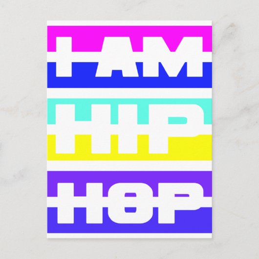 Ich bin Hip Hop Postkarte (Vorderseite)