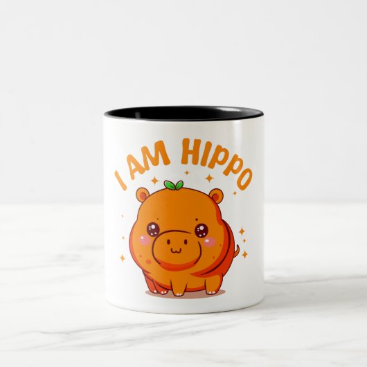 Ich bin Hippo - Funny Hippo Zweifarbige Tasse (Mittel)