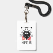 Ich bin Hipster Ausweis (Back with Lanyard)