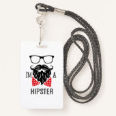 Ich bin Hipster Ausweis (Rückseite mit Schlüsselband)