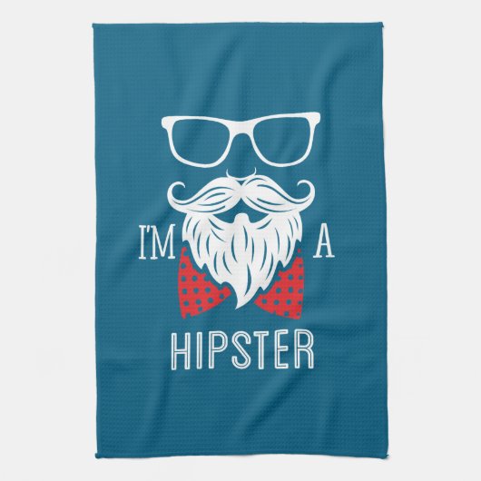 Ich bin Hipster Geschirrtuch (Vertikal)