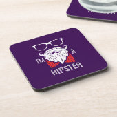 Ich bin Hipster Getränkeuntersetzer (Linke Seite)