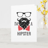 Ich bin Hipster Karte (Gelbe Blume)