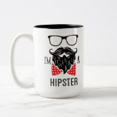 Ich bin Hipster Zweifarbige Tasse (Links)