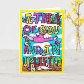 Ich bin hochgehoben - Grußkarte von David Cohen Karte (Gelbe Blume)