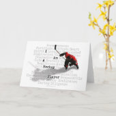 Ich bin Hockey Player Gruß & Mitteilungskarten (Gelbe Blume)