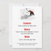 Ich bin Hockey-Player-Party Einladung (Rückseite)