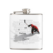 Ich bin Hockey-Spieler Flachmann (Vorderseite)