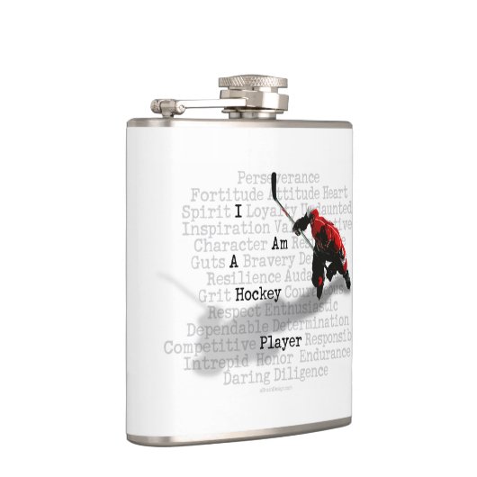 Ich bin Hockey-Spieler Flachmann (Rechts)