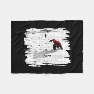 Ich bin Hockey-Spieler Fleecedecke