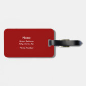 Ich bin Hockey-Spieler Gepäckanhänger (Rückseite horizontal)