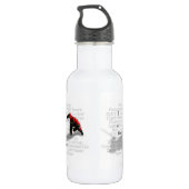 Ich bin Hockey-Spieler Trinkflasche (Rückseite)