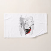 Ich bin Hockeyspieler Badhandtuch Set (Handtuch)