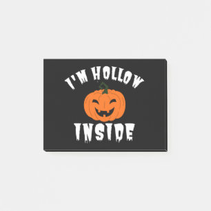 Ich bin hohl innen Kürbis Jack O Lantern Post-it Klebezettel