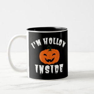 Ich bin hohl innen Kürbis Jack O Lantern Zweifarbige Tasse
