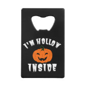 Ich bin Hollow Inside Pumkin Kürbislaterne Geldbeutel Flaschenöffner (Rückseite)