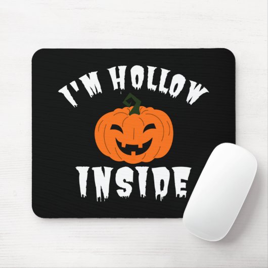 Ich bin Hollow Inside Pumkin Kürbislaterne Mousepad (Mit Mouse)
